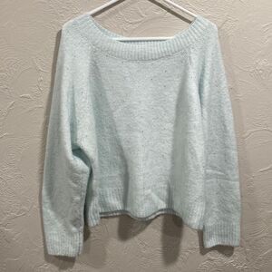 Victoria’s Secret Slouchy Embellished Fuzzy Pullover Size L